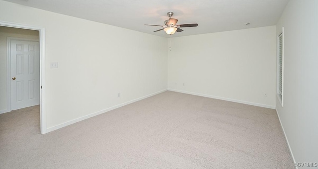 833 Tavern Green Rd, Glen Allen, VA 23060 - spare room featuring light colored carpet, ceiling fan, and baseboards