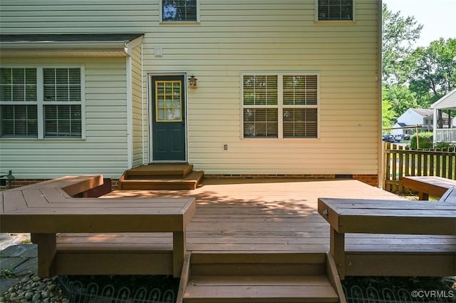 833 Tavern Green Rd, Glen Allen, VA 23060 - wooden terrace featuring entry steps