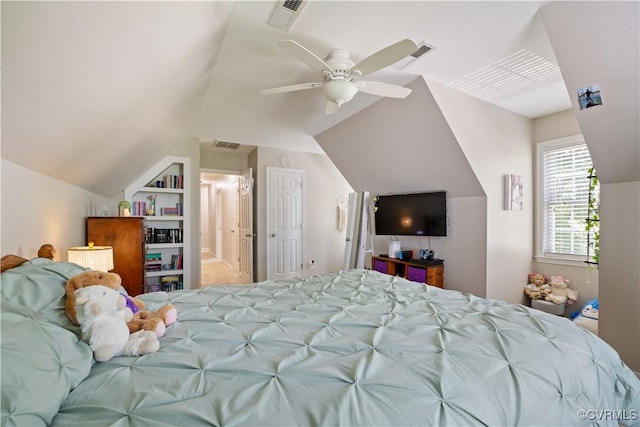 12819 Millstep Ter, Midlothian, VA 23112 - bedroom with vaulted ceiling and ceiling fan