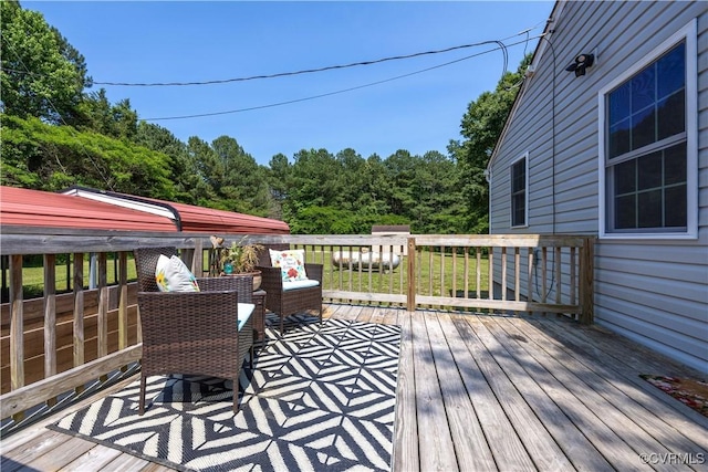 16701 Jolly Rd, Prince George, VA 23842 - view of wooden terrace