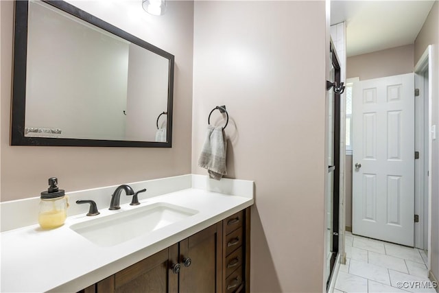 16701 Jolly Rd, Prince George, VA 23842 - bathroom with vanity and marble look tiles