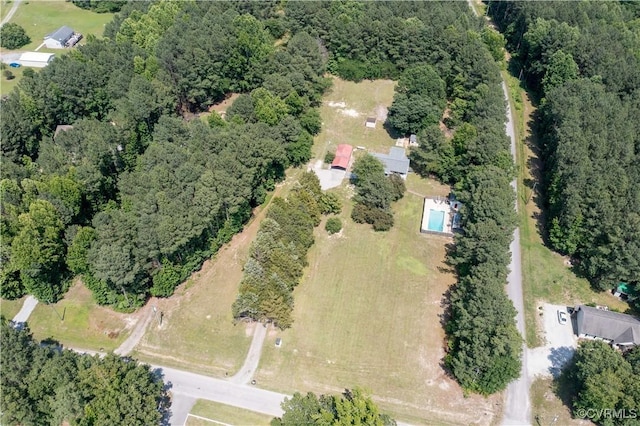 16701 Jolly Rd, Prince George, VA 23842 - aerial view of property and surrounding area featuring a heavily wooded area