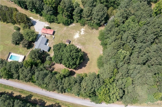 16701 Jolly Rd, Prince George, VA 23842 - aerial view of property's location with a forest and a pool area