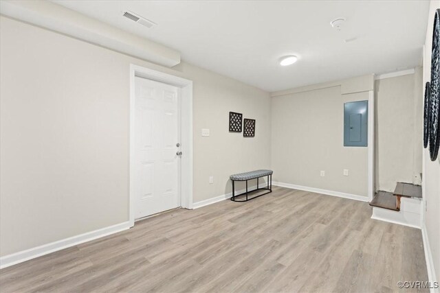 12 Wheelhouse Ct, Petersburg, VA 23805 - empty room featuring electric panel and light wood-type flooring