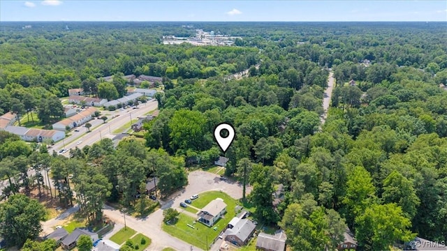 12 Wheelhouse Ct, Petersburg, VA 23805 - aerial view of property and surrounding area featuring a heavily wooded area