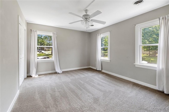 12912 Cottage Mill Pl, Midlothian, VA 23114 - carpeted spare room with a ceiling fan and baseboards