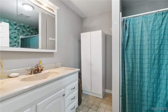 12912 Cottage Mill Pl, Midlothian, VA 23114 - bathroom featuring vanity and a shower with curtain