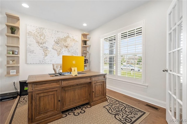 6800 Alabaster Ln, Chesterfield, VA 23234 - office with recessed lighting, baseboards, and light wood-type flooring