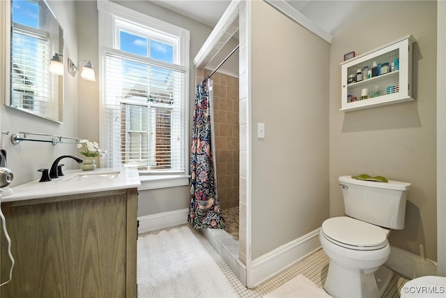 323 N 27th St, Richmond, VA 23223 - bathroom featuring vanity, tiled shower, and tile patterned flooring