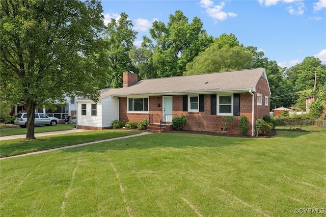 602 Trellis Ln, Henrico, VA 23075 - single story home featuring brick siding and a chimney