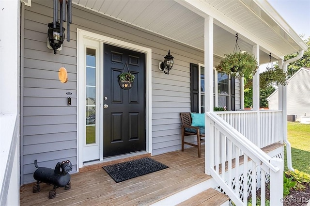 203 Pointers Dr, West Point, VA 23181 - doorway to property featuring a porch