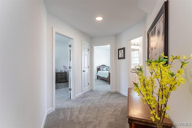 203 Pointers Dr, West Point, VA 23181 - hall with carpet and baseboards