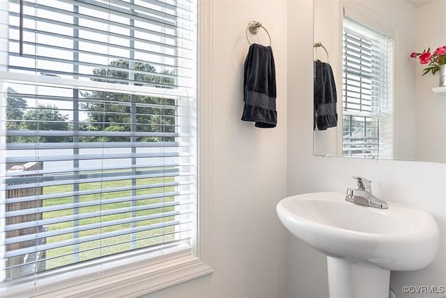 203 Pointers Dr, West Point, VA 23181 - bathroom featuring plenty of natural light and a sink