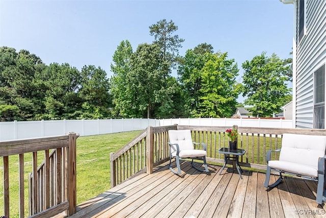 203 Pointers Dr, West Point, VA 23181 - view of wooden deck