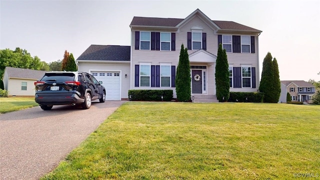 5324 Sandy Ridge Ct, Chesterfield, VA 23832 - colonial house with an attached garage, driveway, and a front yard