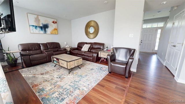 5324 Sandy Ridge Ct, Chesterfield, VA 23832 - living area with wood finished floors and baseboards