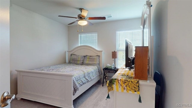 5324 Sandy Ridge Ct, Chesterfield, VA 23832 - carpeted bedroom with a ceiling fan and fridge