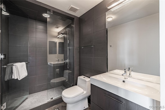 101 W Marshall St Unit U47, Richmond, VA 23220 - bathroom featuring vanity, a shower stall, and toilet
