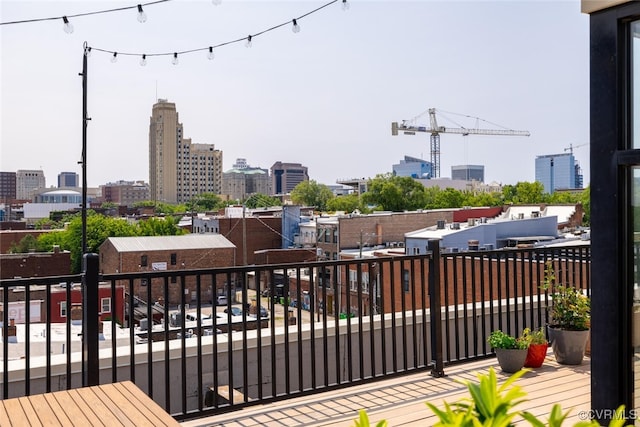 101 W Marshall St Unit U47, Richmond, VA 23220 - wooden deck featuring a view of city