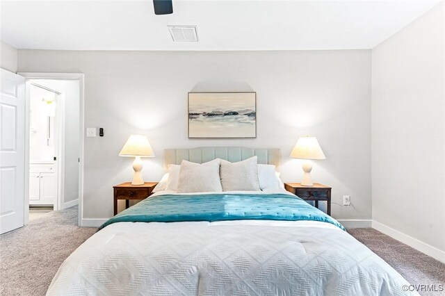4381 Three Bridge Rd, Powhatan, VA 23139 - bedroom with carpet, baseboards, and ceiling fan