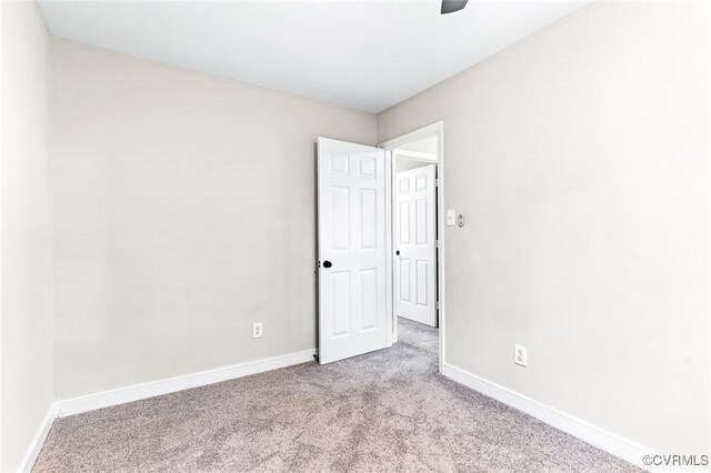 4381 Three Bridge Rd, Powhatan, VA 23139 - carpeted spare room featuring baseboards and ceiling fan