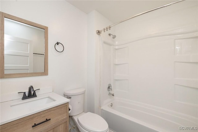 2007 Albany Ave, Richmond, VA 23224 - bathroom featuring toilet, vanity, and tub / shower combination