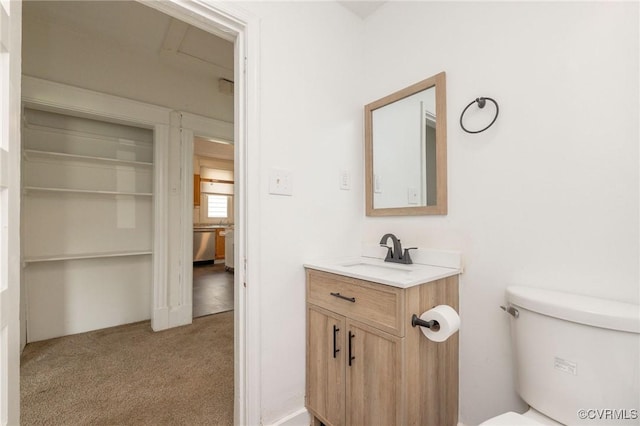 2007 Albany Ave, Richmond, VA 23224 - bathroom with vanity and toilet