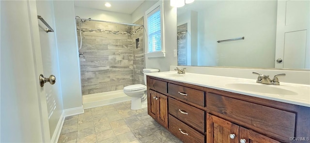 379 Moncuin Ct, Manquin, VA 23106 - full bath with double vanity, toilet, and tiled shower