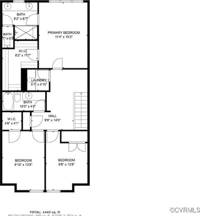 18304 Palisades Ct, Moseley, VA 23120 - view of floor plan / room layout