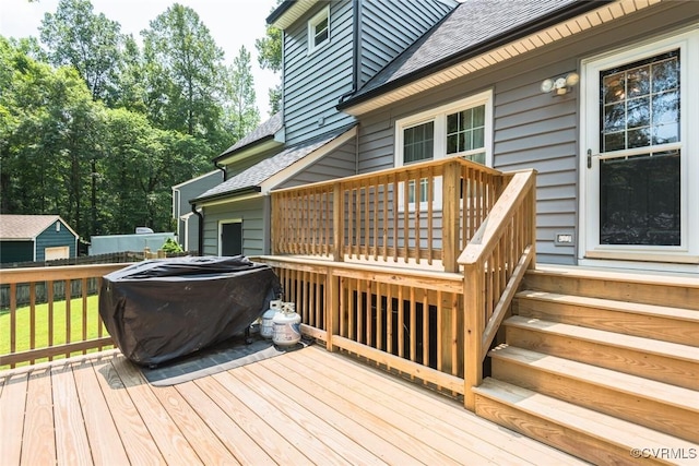 7313 Key Deer Cir, Midlothian, VA 23112 - deck featuring an outdoor structure