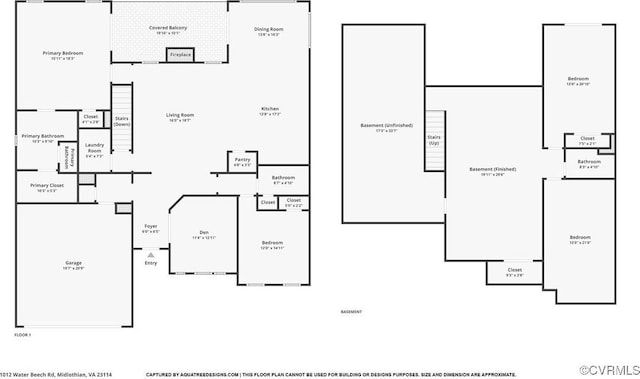 1012 Water Beech Rd, Midlothian, VA 23114 - room layout