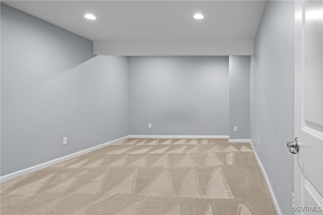 1012 Water Beech Rd, Midlothian, VA 23114 - spare room featuring carpet flooring, recessed lighting, and baseboards