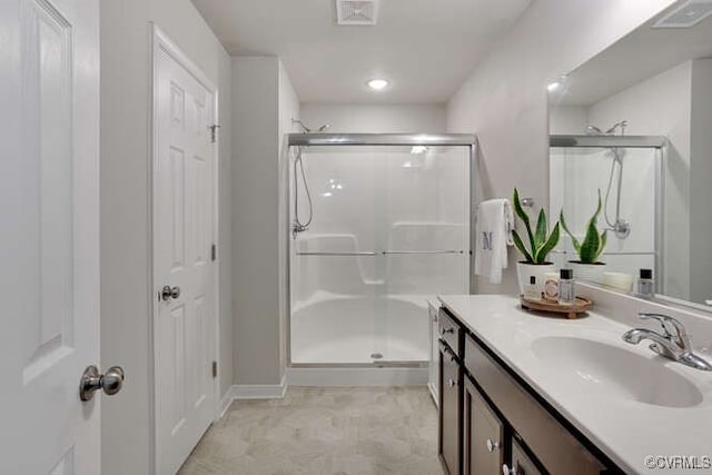 328 Peregrine Pl, Louisa, VA 23093 - bathroom featuring vanity and a shower stall