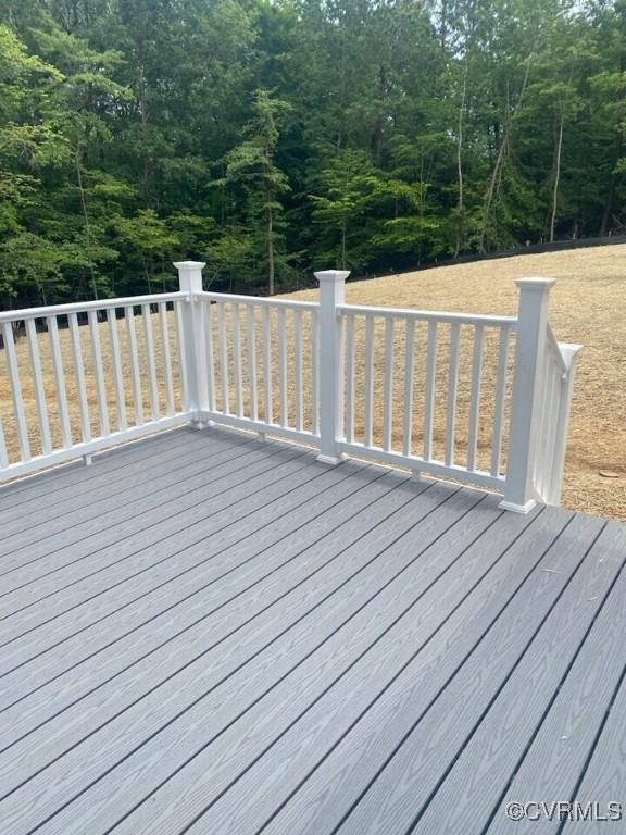 LOT9 Whartons Pass, Orange, VA 22567 - wooden terrace featuring a wooded view