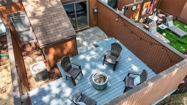 11605 E Briar Patch Dr, Midlothian, VA 23113 - view of wooden terrace