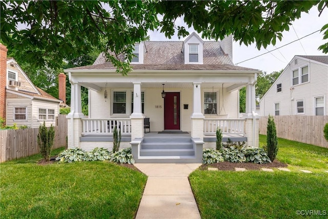 1815 Seddon Rd, Richmond, VA 23227 - view of front of home featuring covered porch, a chimney, and roof with shingles