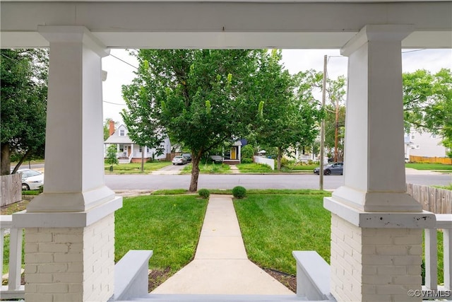 1815 Seddon Rd, Richmond, VA 23227 - view of grassy yard featuring a porch