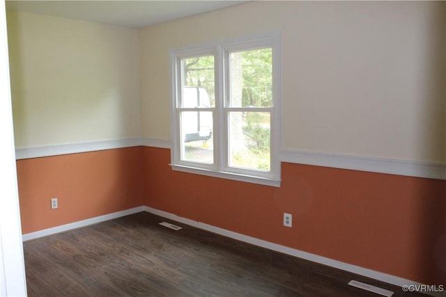 5041 Oakforest Dr, Chesterfield, VA 23832 - empty room with dark wood-style floors and baseboards