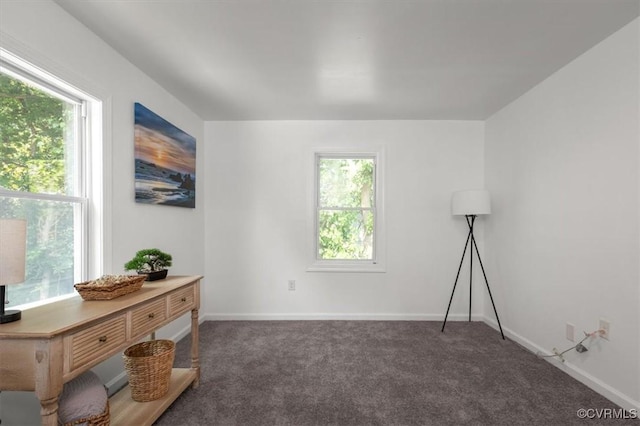 215 S S St, Petersburg, VA 23803 - sitting room featuring carpet and baseboards