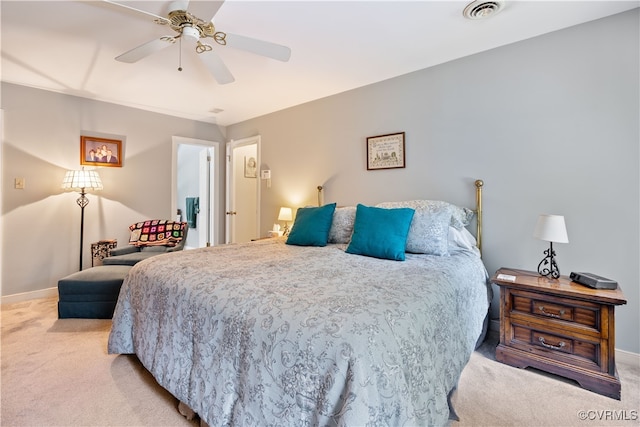 14000 Autumn Woods Rd, Midlothian, VA 23112 - bedroom with light carpet, baseboards, and a ceiling fan