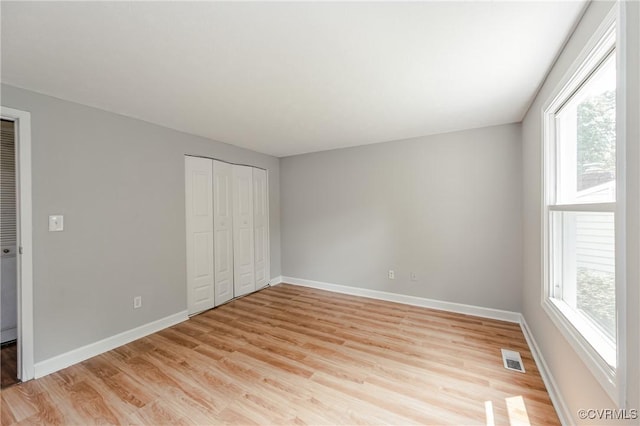 6406 Lothaire Ct, North Chesterfield, VA 23234 - unfurnished bedroom with light wood-style floors, baseboards, and a closet
