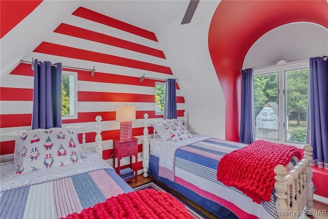 1083 Ottoman Ferry Rd, Mollusk, VA 22503 - bedroom with wood finished floors and ceiling fan