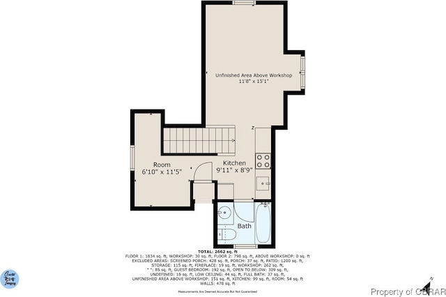 1083 Ottoman Ferry Rd, Mollusk, VA 22503 - floor plan / room layout
