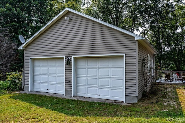 1222 Hull Harbor Rd, Heathsville, VA 22473 - view of detached garage
