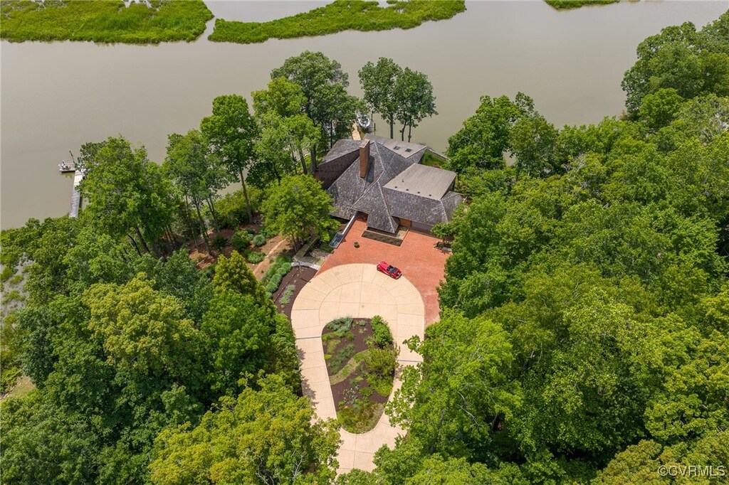110 Archers Hope Rd Unit A, Williamsburg, VA 23185 - aerial view of property and surrounding area with a large body of water