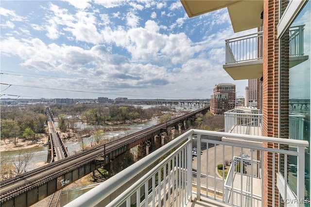 301 Virginia St Unit U806, Richmond, VA 23219 - balcony with a view of city and a water view