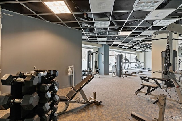 301 Virginia St Unit U806, Richmond, VA 23219 - gym featuring carpet flooring