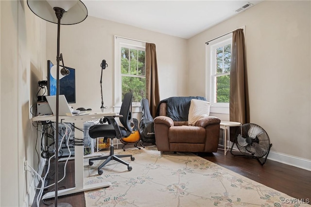 1942 Berkeley Ave, Petersburg, VA 23805 - office featuring healthy amount of natural light, wood finished floors, and baseboards