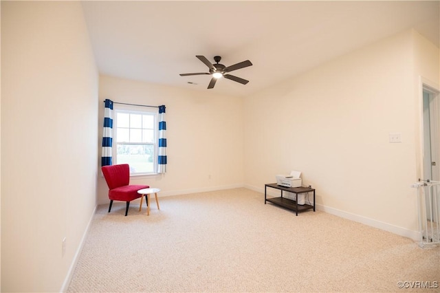 12194 Elnora Ln, Glen Allen, VA 23059 - unfurnished room with carpet, baseboards, and a ceiling fan
