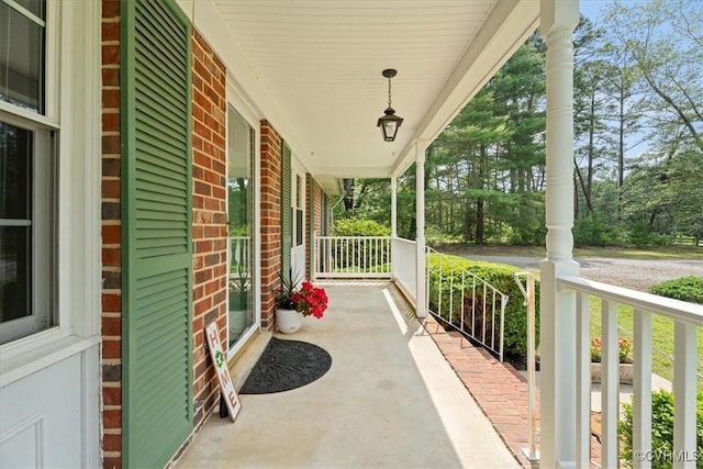 2861 Three Bridge Rd, Powhatan, VA 23139 - view of covered porch